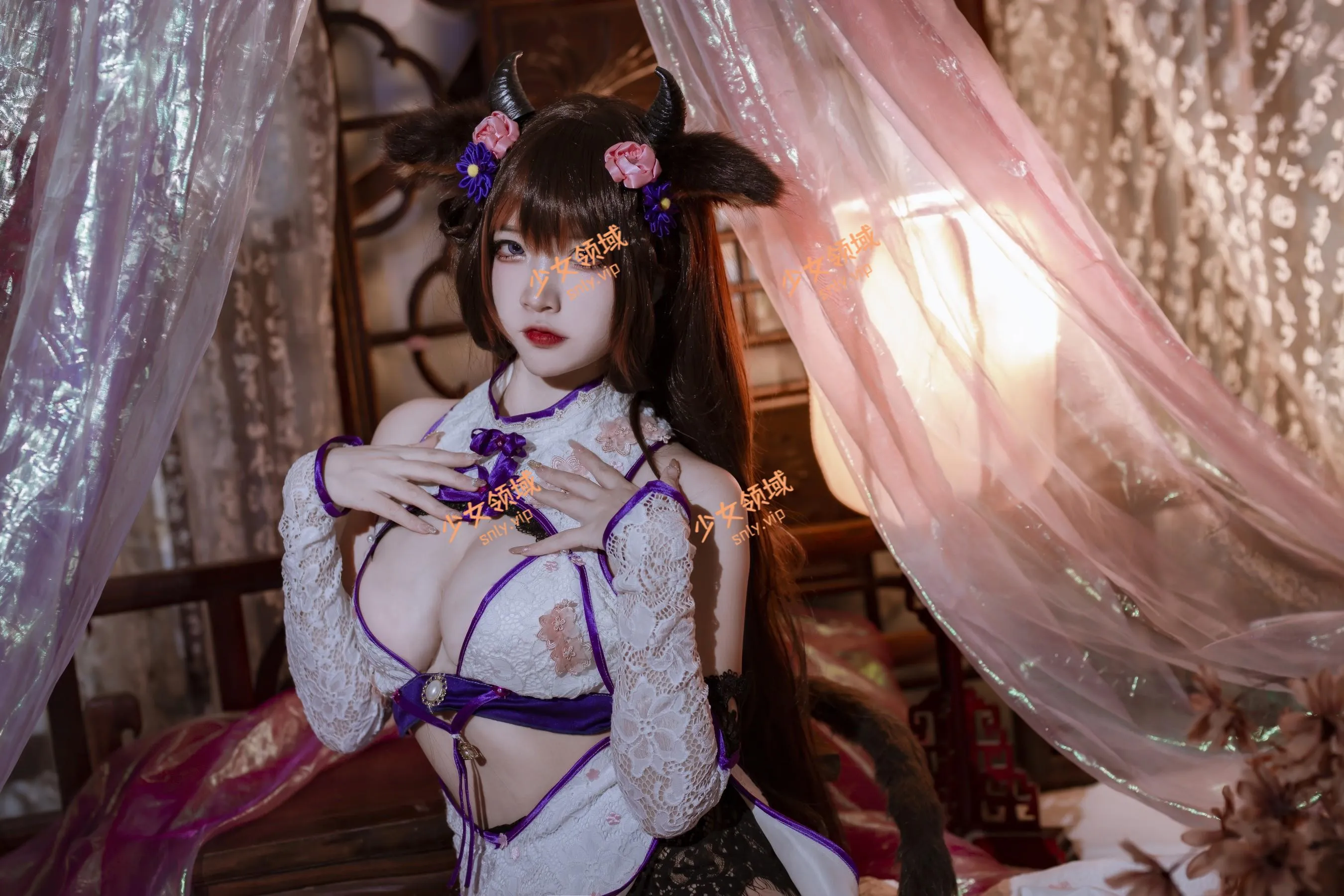 二佐Nisa – NO.149 碧蓝樫野旗袍 [25P]插图4